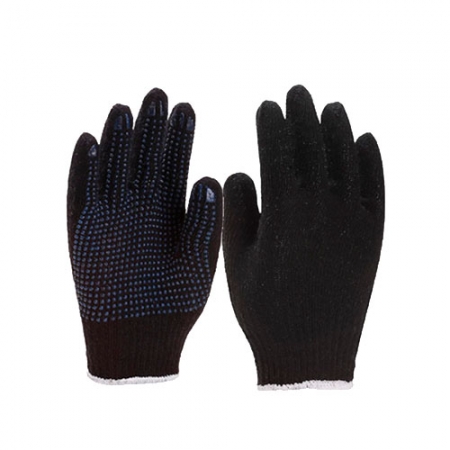Luva Malha Tricotada 4 Fios Preta Pigmentada